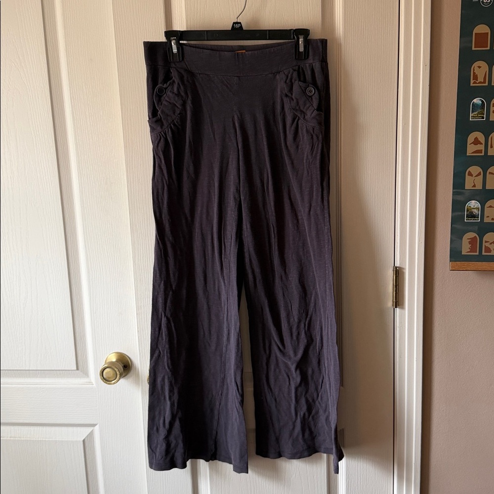 Gray Flare Casual Pants